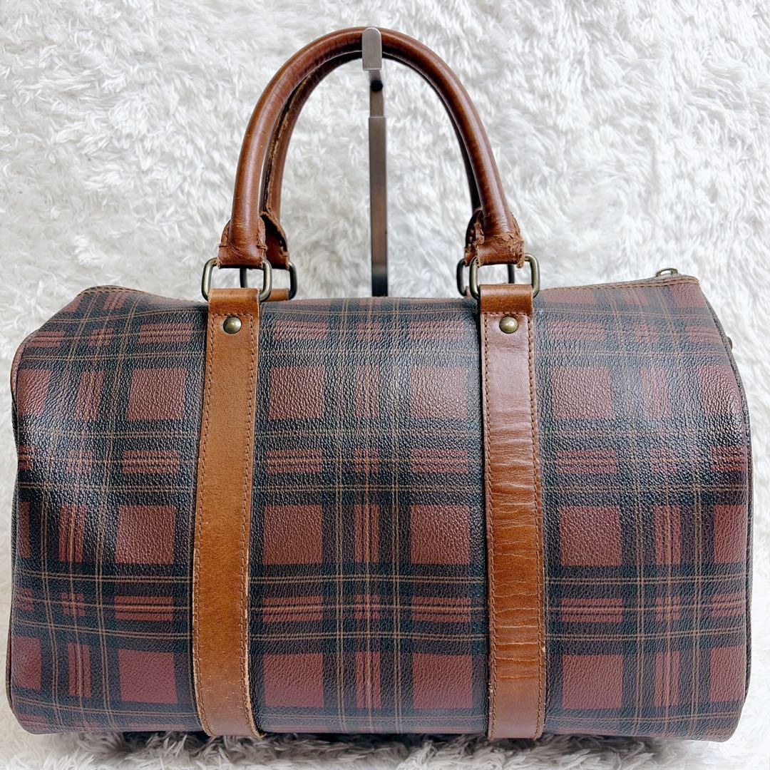 希少カラー✨ポロラルフローレン チェック ハンドバッグ ミニボストン