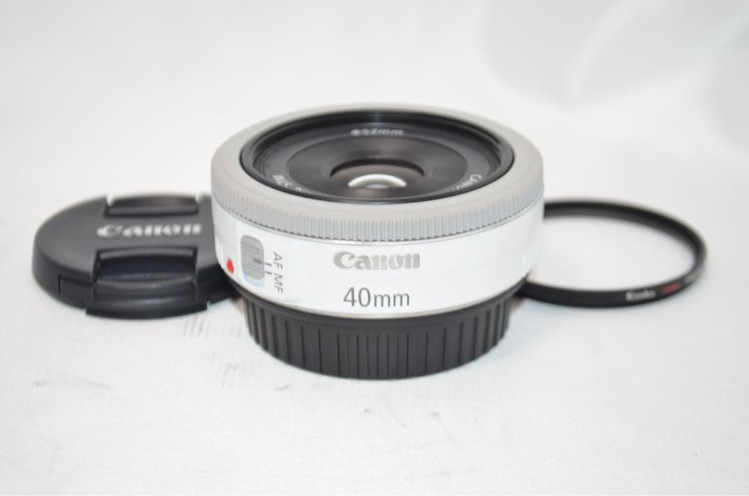 【美品】 Canon EF 40mm F2.8 STM 単焦点レンズ ホワイト EFレンズ キヤノン 単焦点レンズ Canon EF40mm F2.8 STM ホワイト 中古