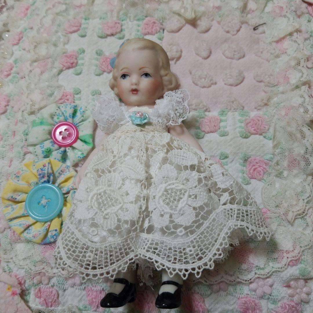 ビスクドール勿忘草ちゃん♥️ ミニョネット・ミニビスクドール❤︎勿忘草ちゃん その他人形 A-C