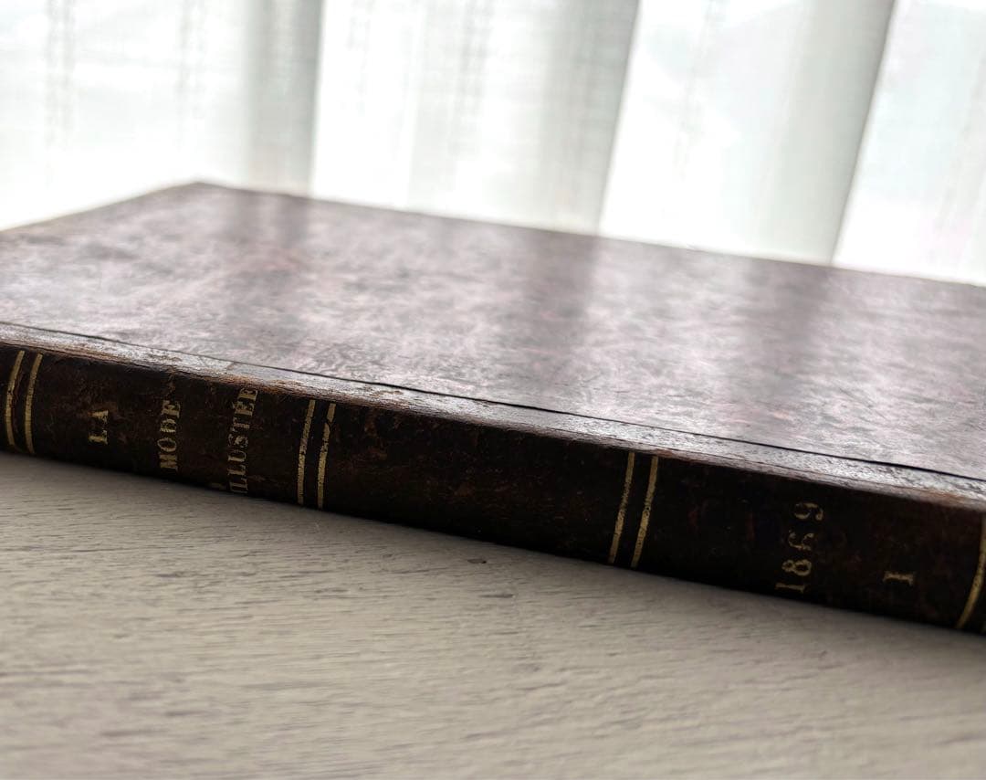 専用 フランス アンティーク ファッション雑誌 1869年 年鑑本 モード