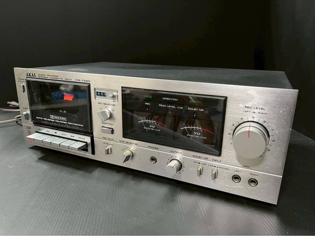通電確認済】AKAI CS-732D カセットデッキ 当時物 ヴィンテージ - メルカリ