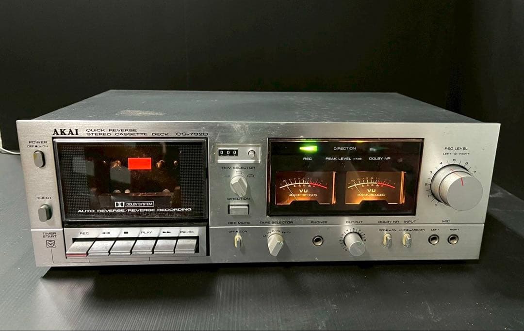 通電確認済】AKAI CS-732D カセットデッキ 当時物 ヴィンテージ - メルカリ