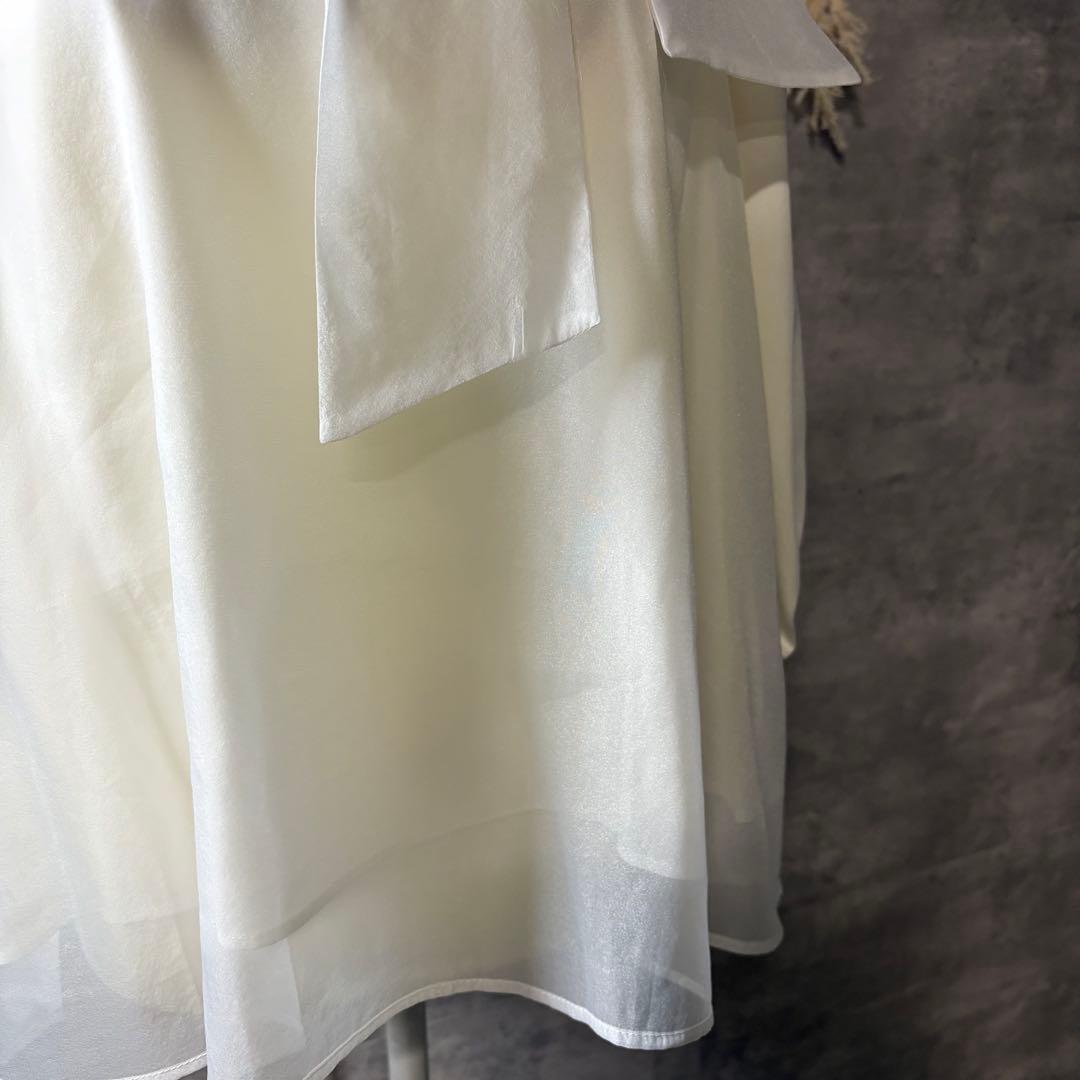 FENNEL フェンネル ヤマダヤ リボンボウタイブラウス ホワイト 9サイズ