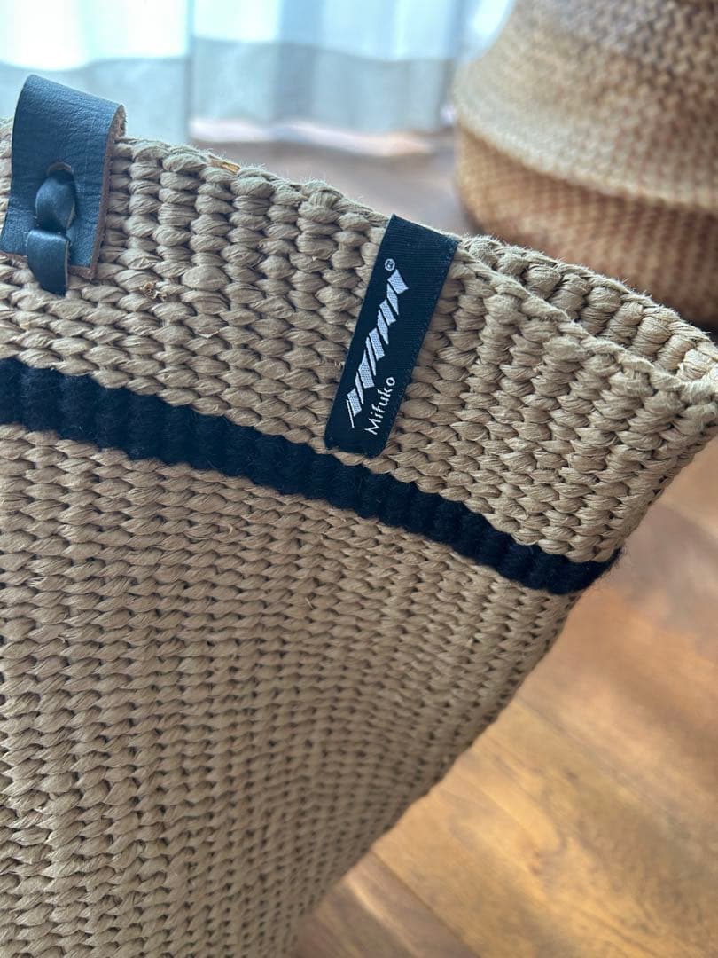 【mifuko】フリンジ付きかごバッグ《美品》