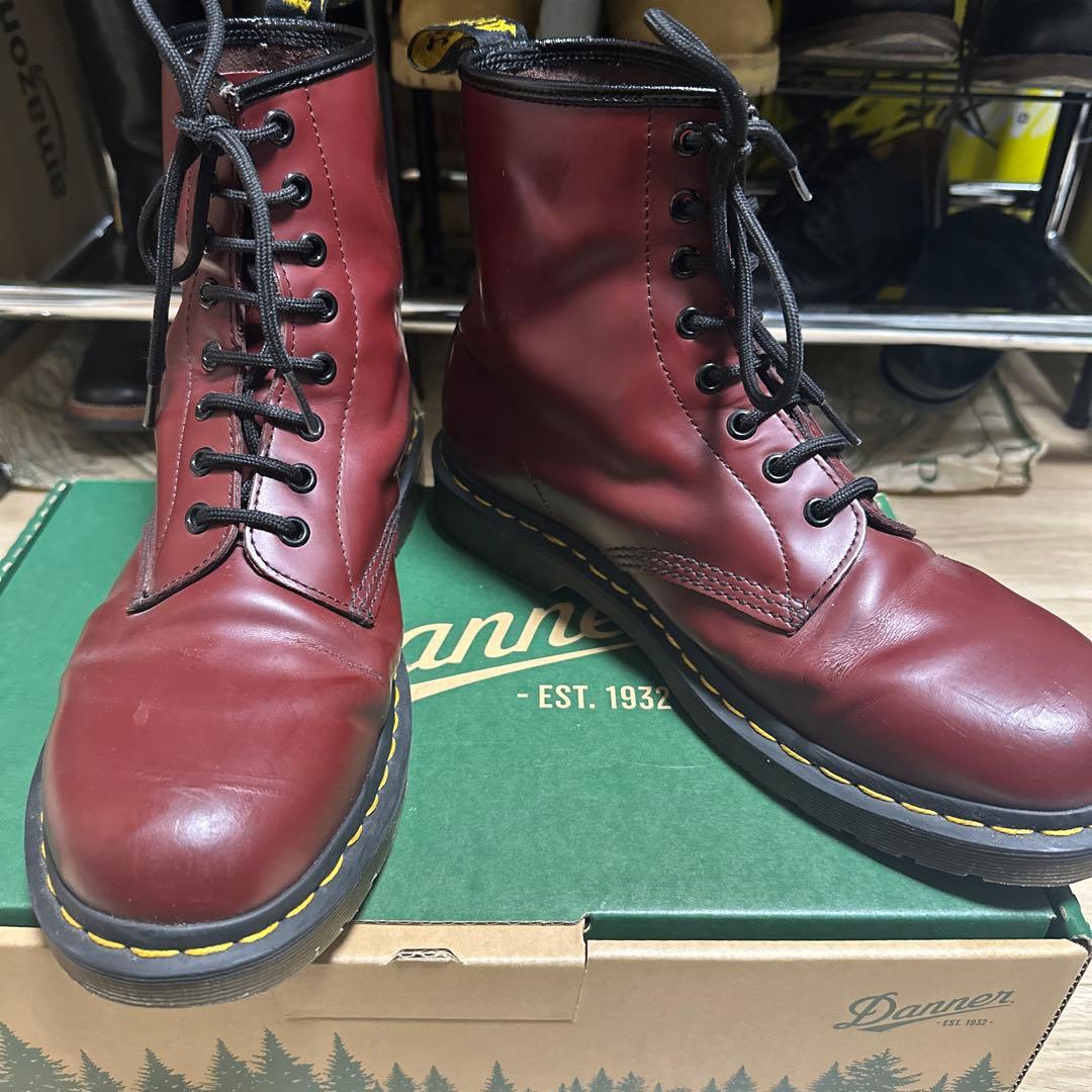 ドクターマーチン 8ホール ブーツ UK9 28cm DR. MARTENS Dr.Martens（ドクターマーチン） ブーツ 1460 ZIP グレーステッチ BEX