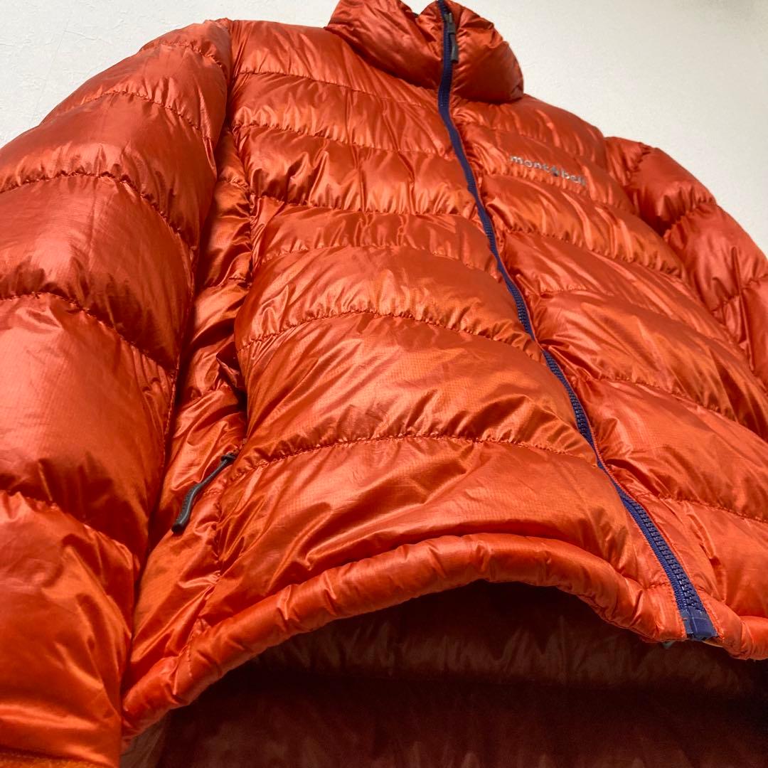 美品 モンベル アルパインダウン ジャケット L オレンジ 1101426