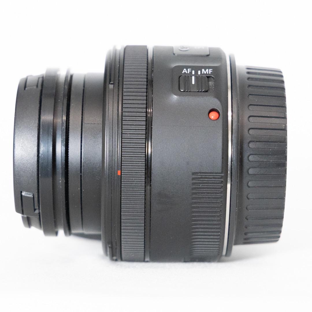 Canon EF 50mm f/1.8 STM 単焦点レンズ 社外レンズフード付