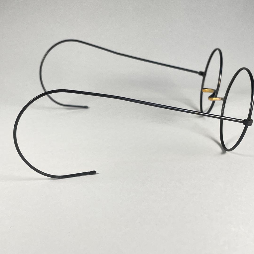 1920s K20刻印 10g 丸メガネ 一山 ビンテージフレーム 巻つる