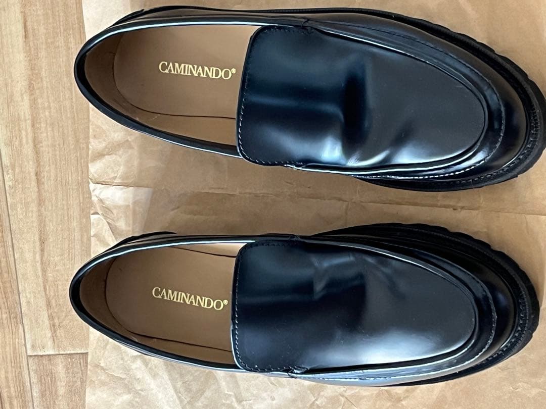 カレンソロジー /CAMINANDO プレーンローファー ブラック 38 - メルカリ