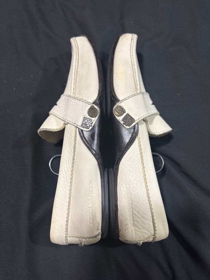 ディースクエアード 26.5cm スリッポン ホワイト