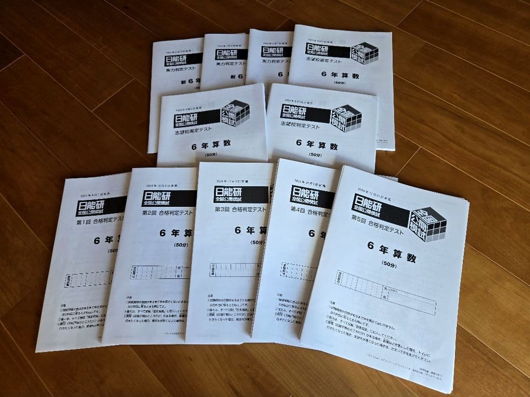 中学受験❗2024年度 日能研6年 全国公開模試1年分フルセット