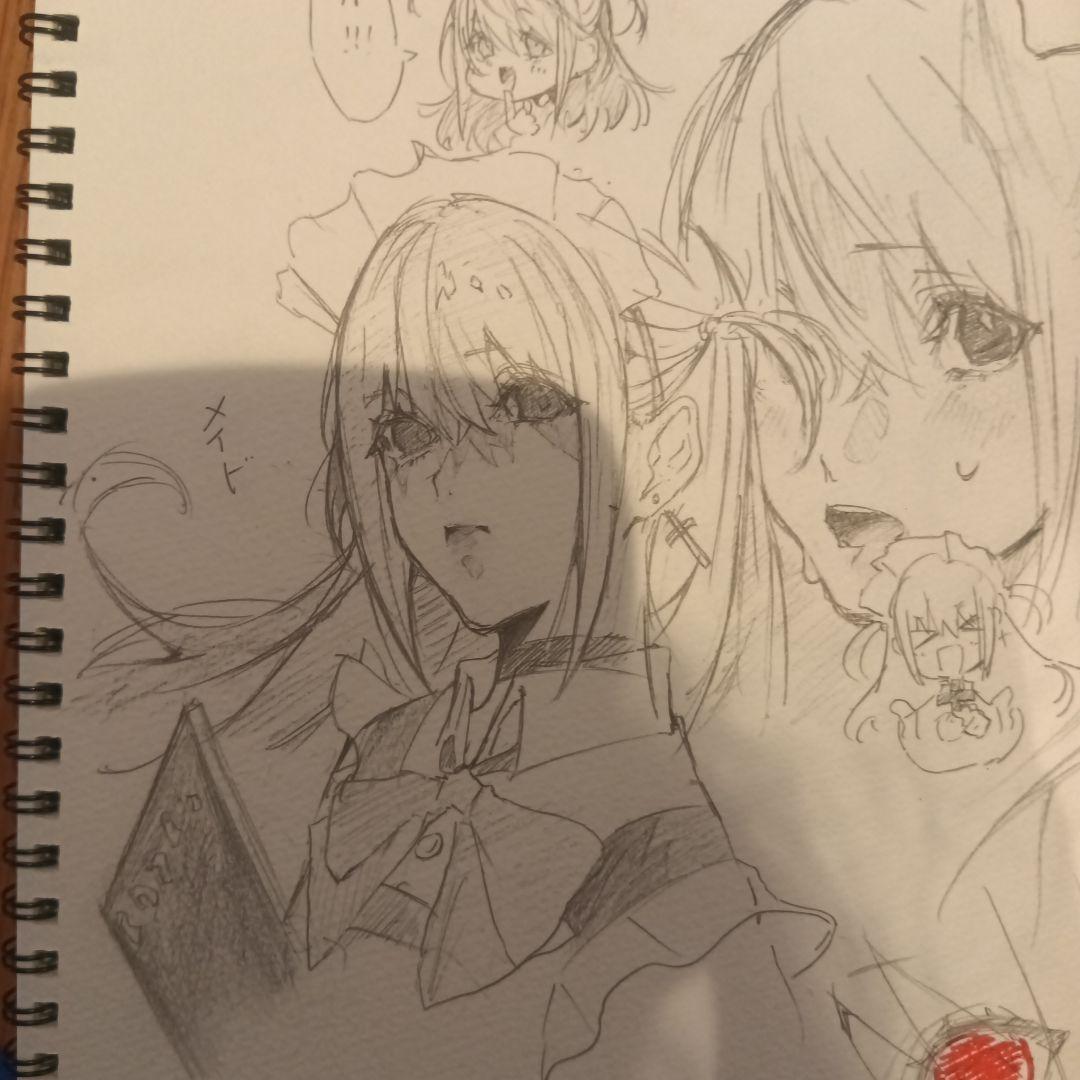 オリジナルキャラクター スケッチ集 A4サイズ➕アナログイラスト依頼