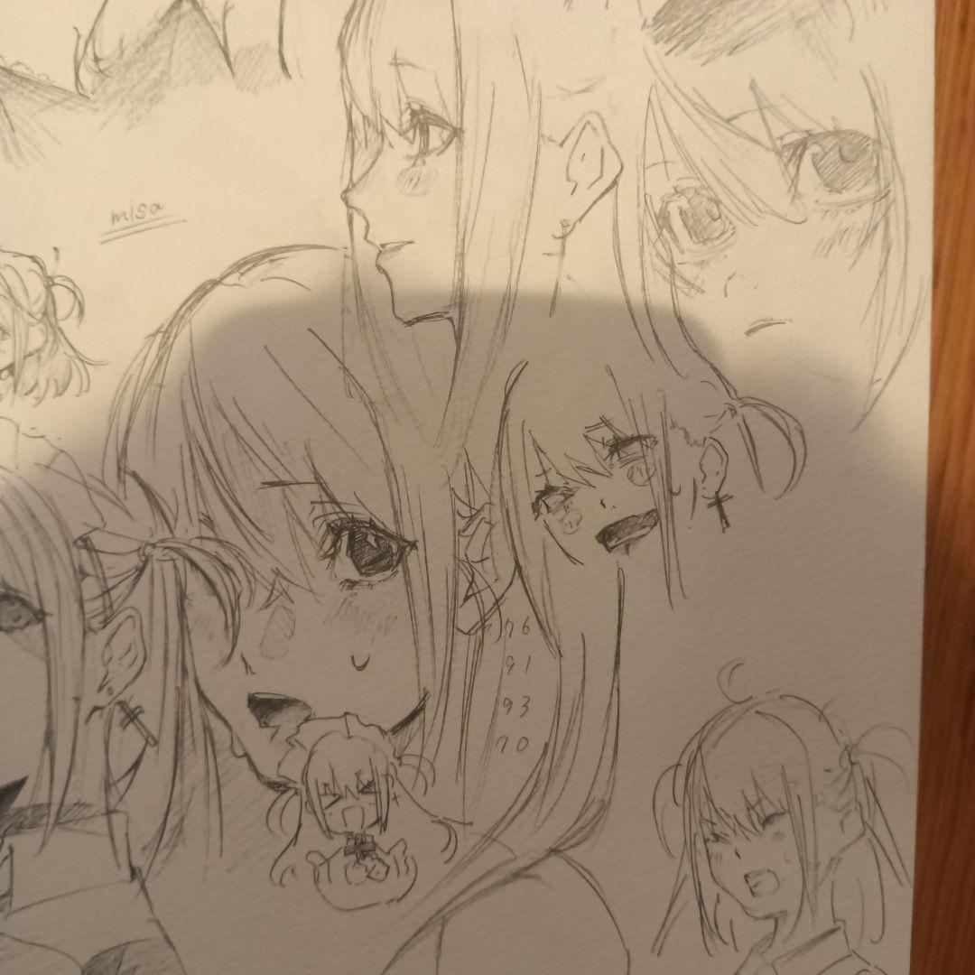 オリジナルキャラクター スケッチ集 A4サイズ➕アナログイラスト依頼