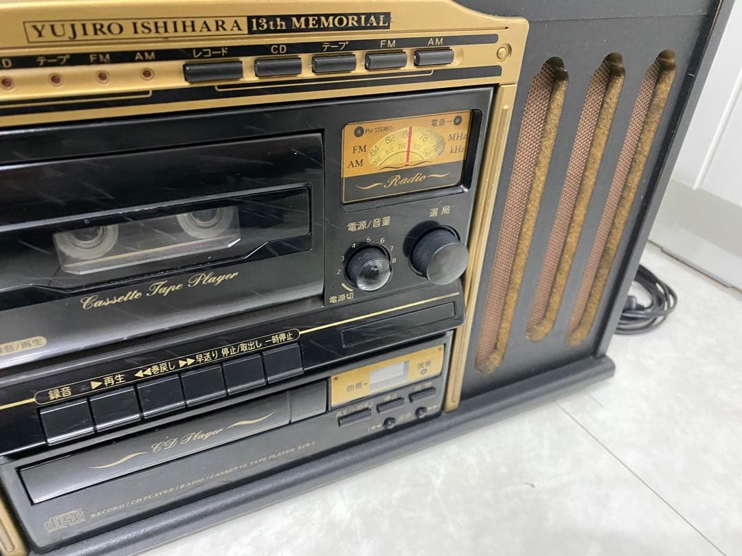 希少品】石原裕次郎13thMEMORIAL レコードCD カセットプレーヤー