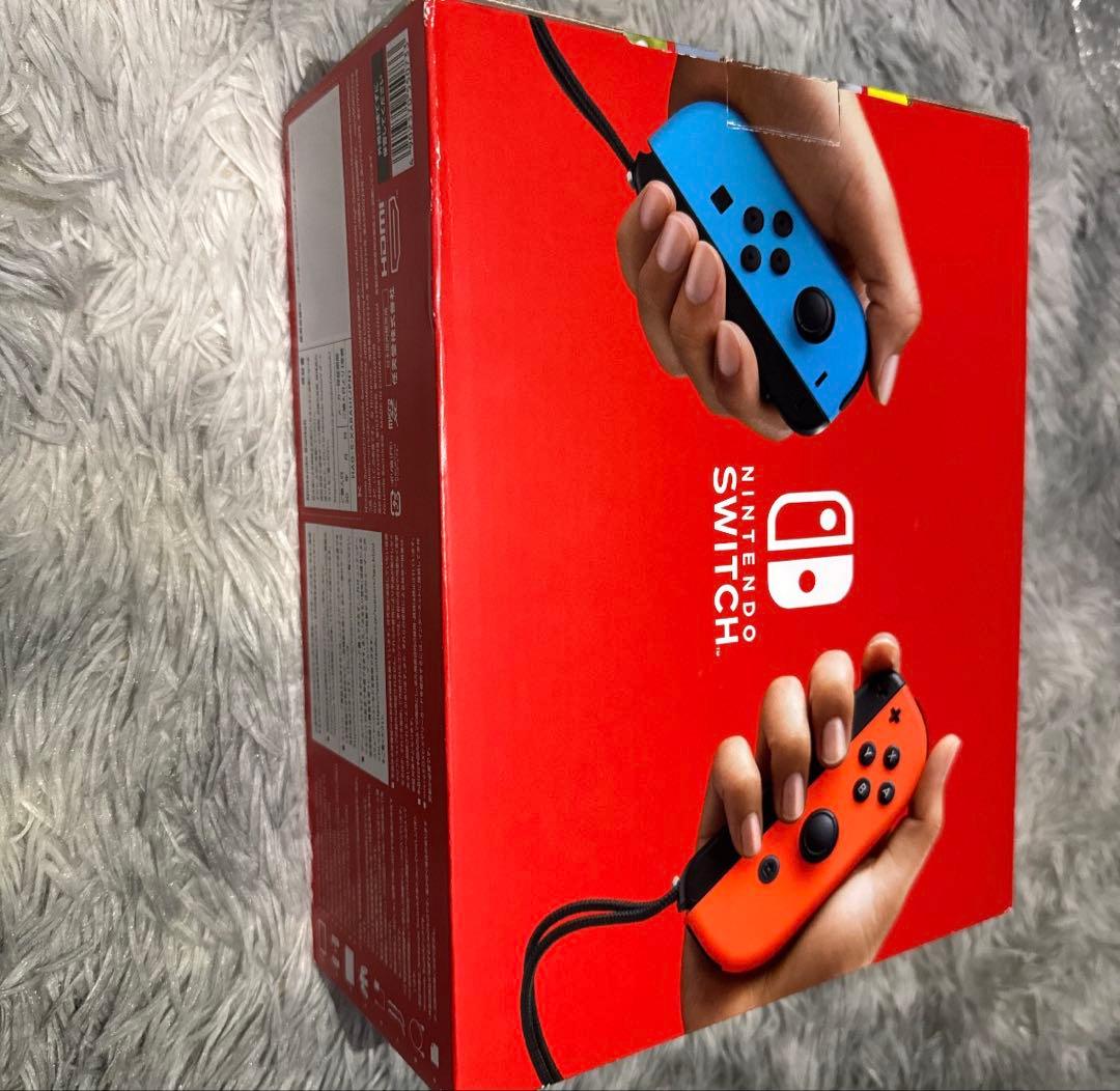 Nintendo Switch 青/オレンジ ジョイコン付き - メルカリ