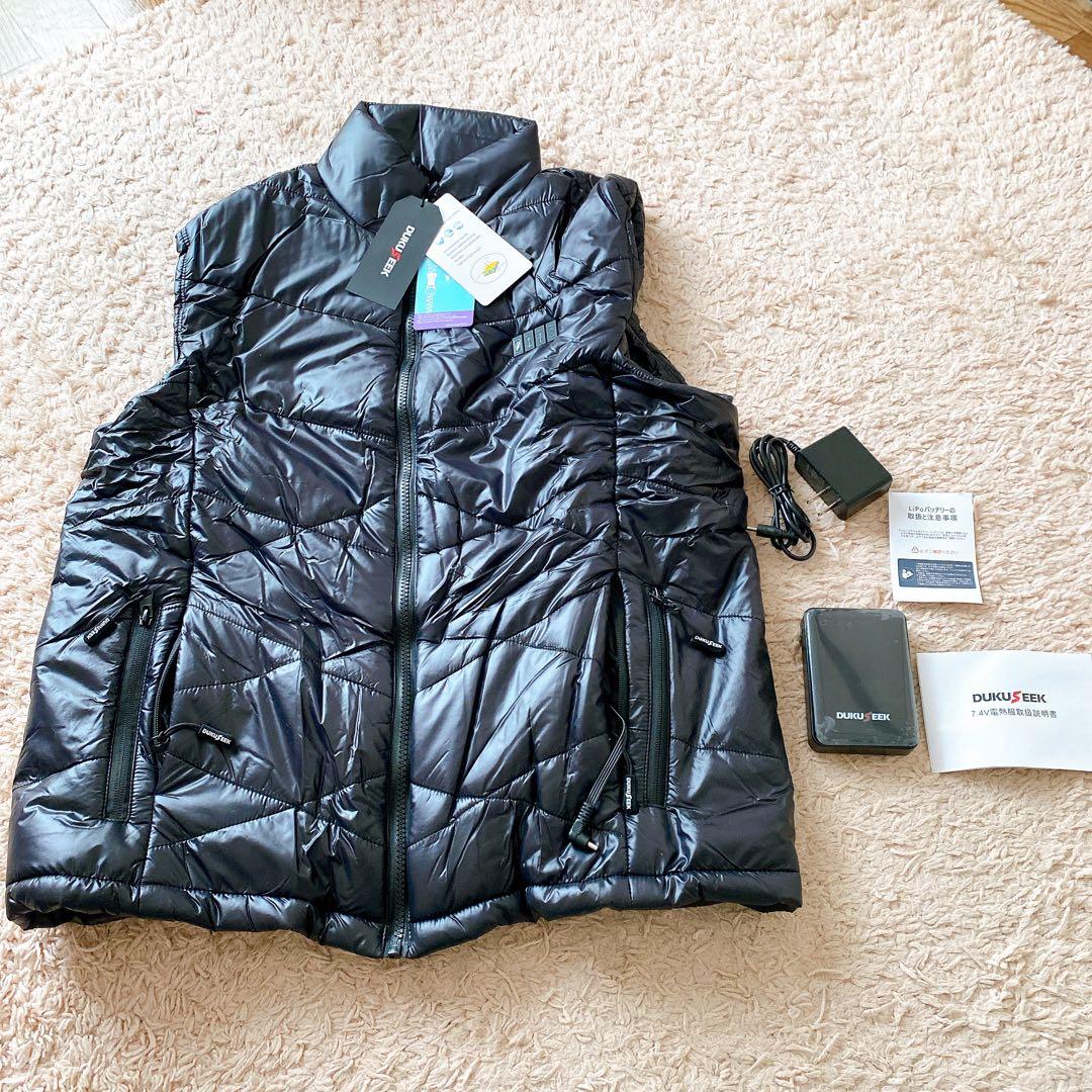 ✨残り1点✨ 7.4V 極寒モード メンズ 電熱ベスト 8枚ヒーター内蔵