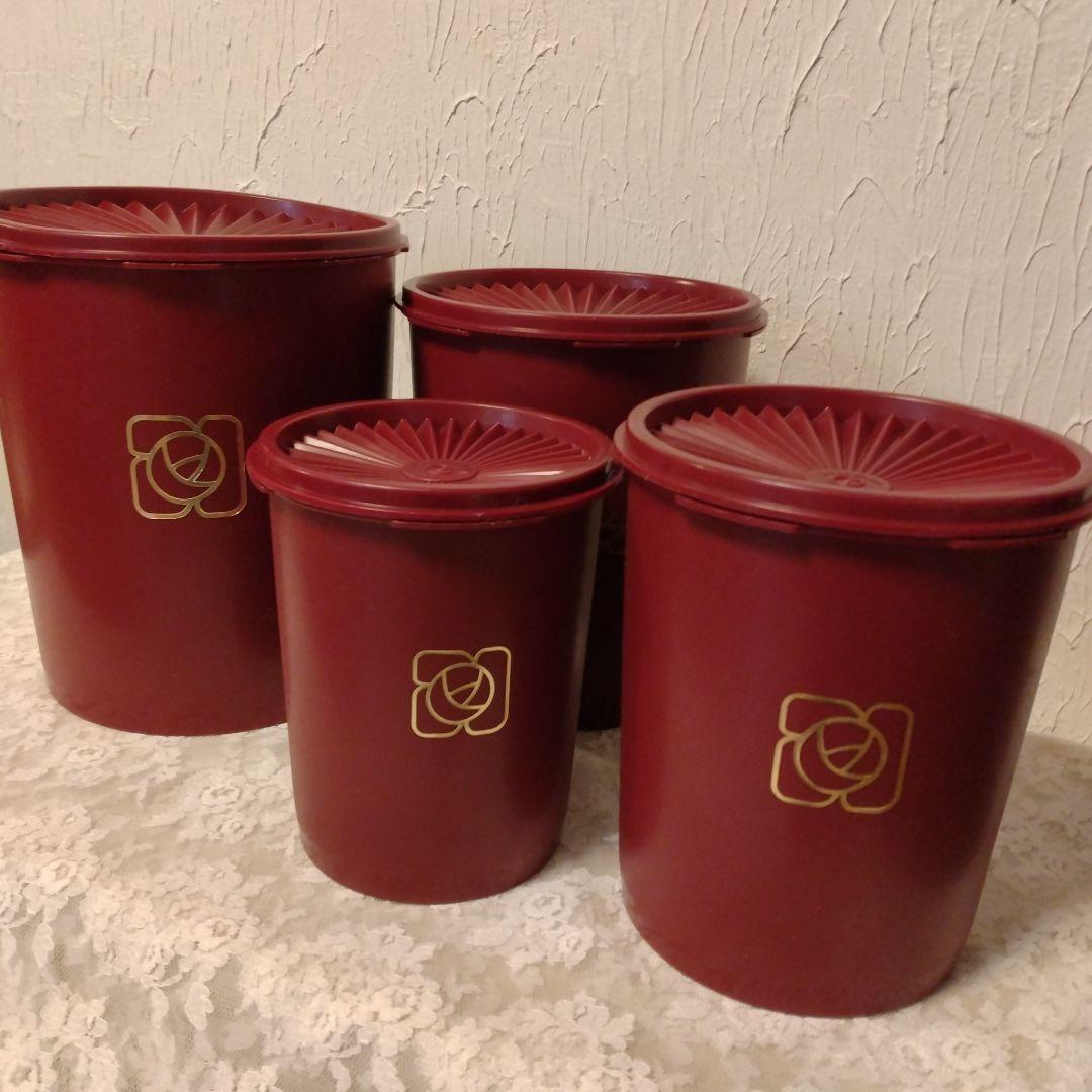 オールドタッパーウエア tupperware マキシデコレーター 4個セット