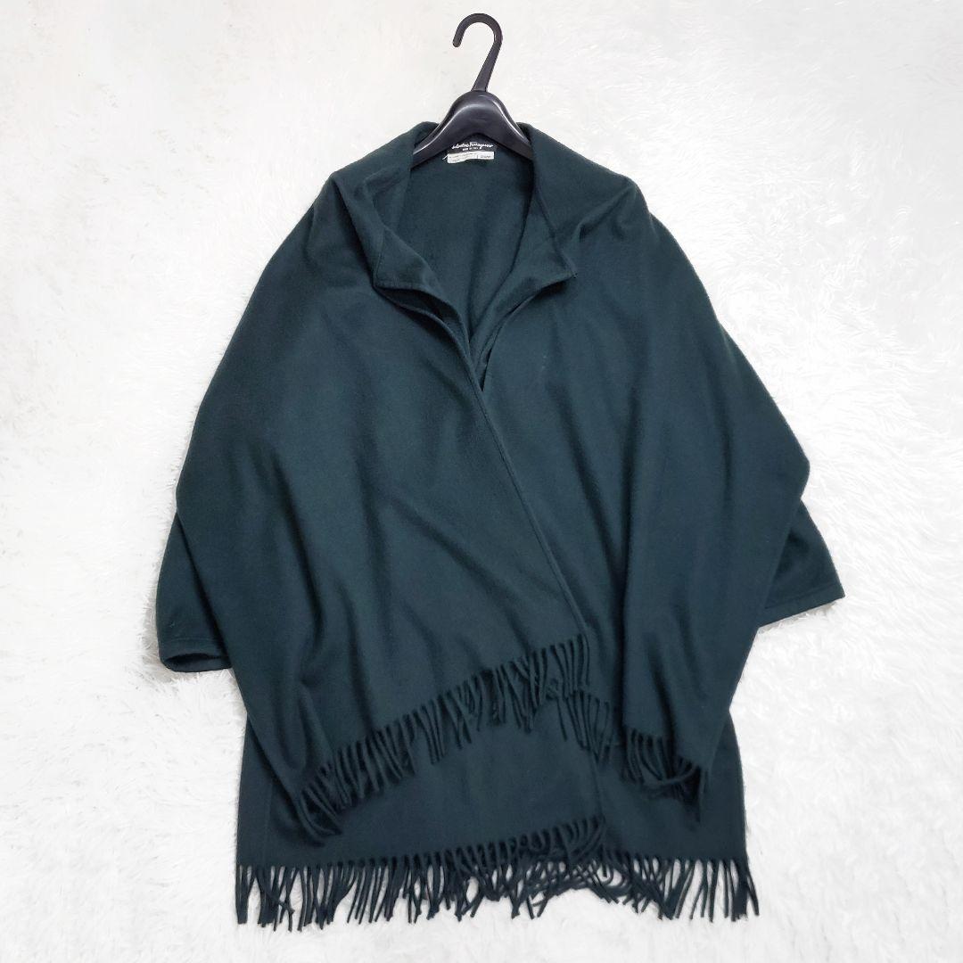 aaakira様専用 美品 フェラガモ カシミヤケープコート ポンチョ