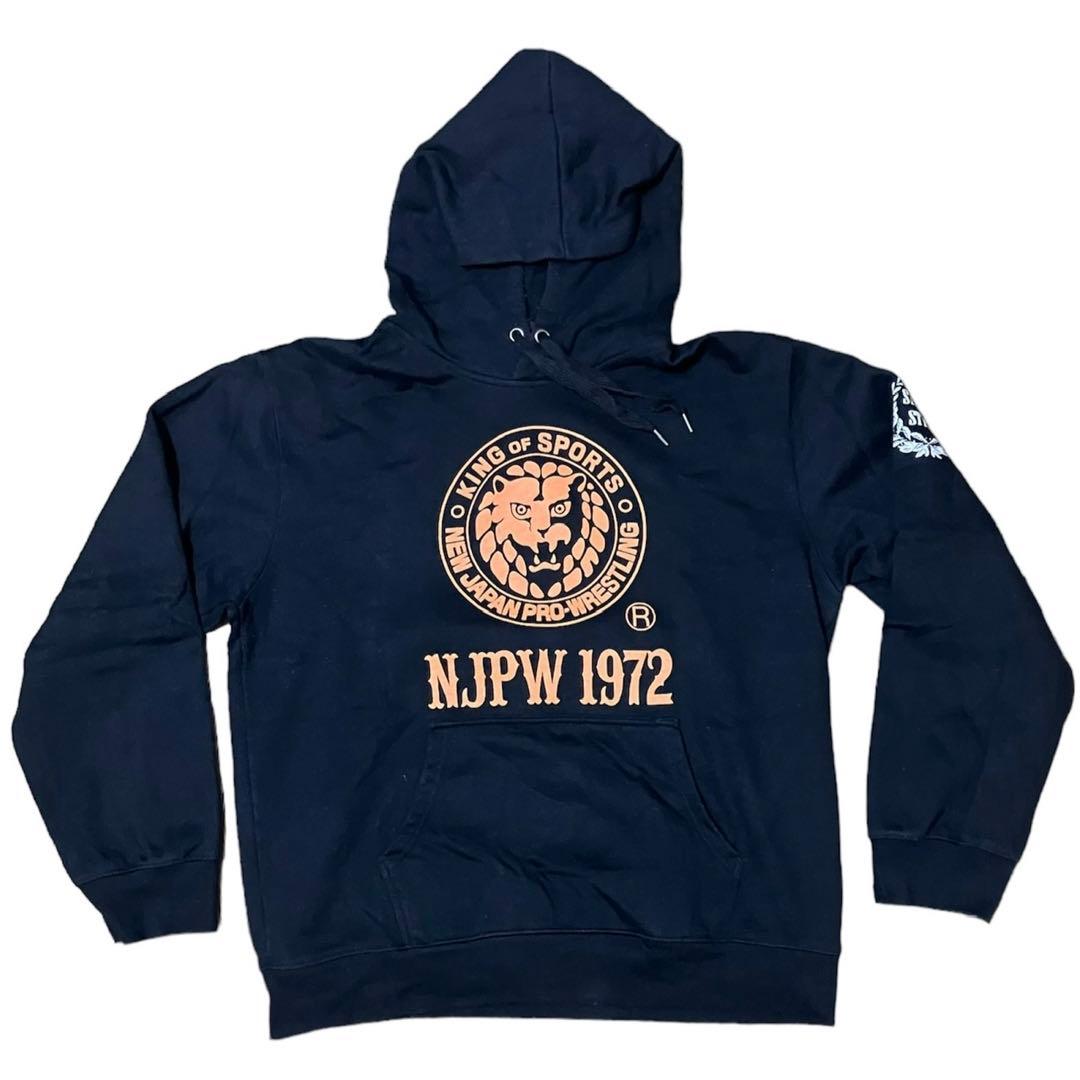 古着】 NJPW 1972 パーカー 新日本プロレス ビックロゴ 2Lサイズ