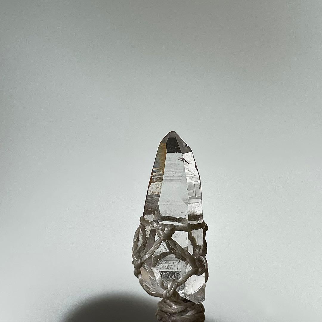 ヒマラヤ水晶 ガネッシュヒマール ＊ マクラメペンダント ネックレス