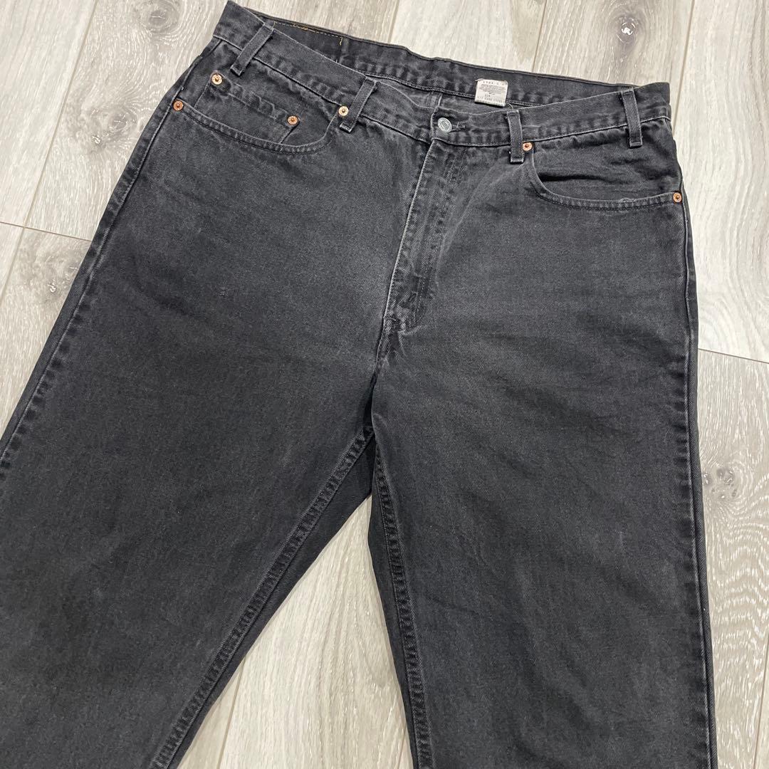 90s Levi's 550 後染めブラック W38 L30 デニムパンツ - メルカリ