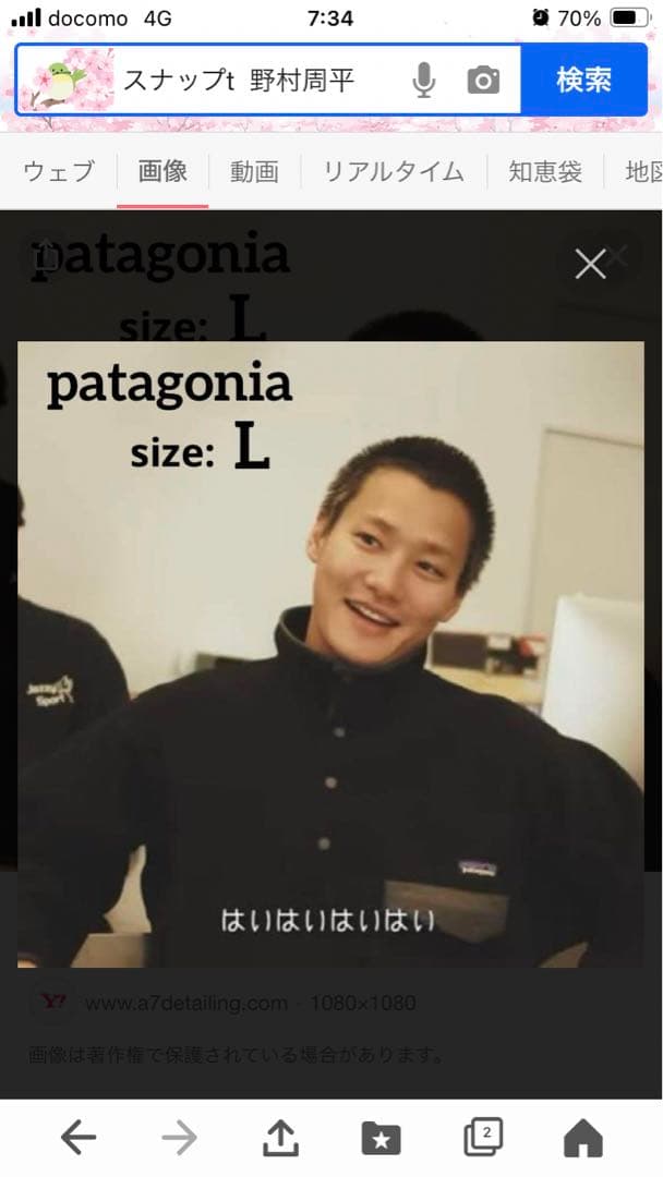パタゴニア シンチラ スナップT フリース 野村周平さん着モデル - メルカリ