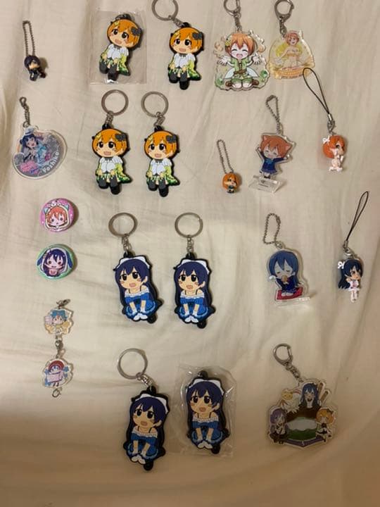 ラブライブ! 星空凛 園田海未 東條希 津島善子 ストラップ 缶バッジ