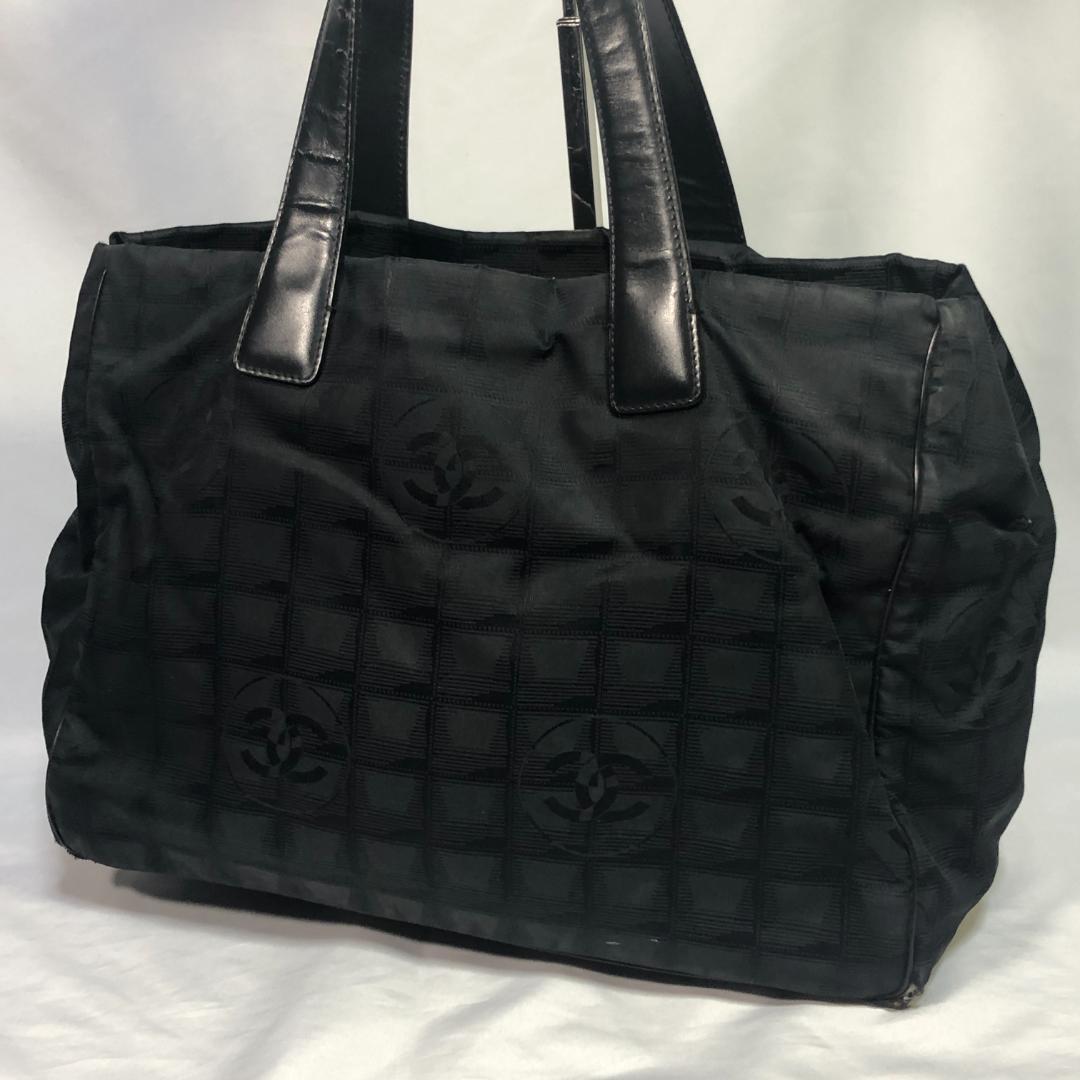 シャネルココマークニュートラベルライントートバッグブラック-HERMES