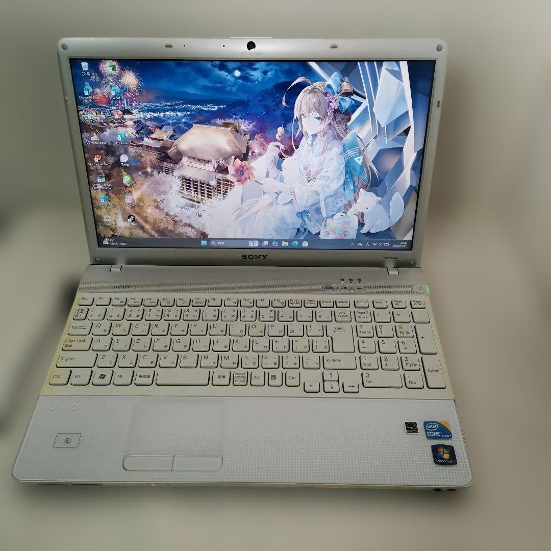 Sony Vaio CPU i3 Win11PRO SSD 128GB 搭載!! VAIO Pro ノートパソコン 中古 Windows11 タッチパネル Webカメラ SONY