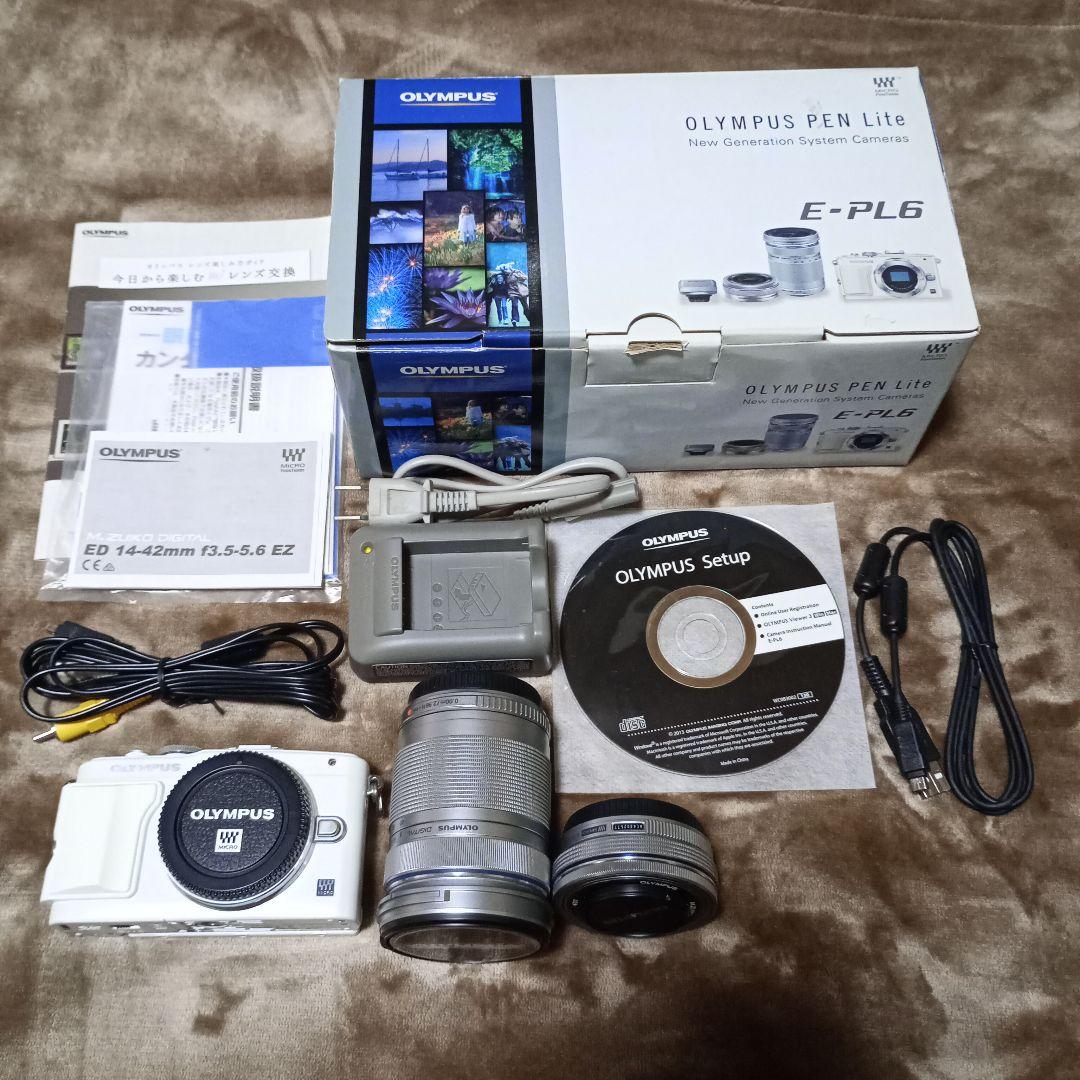 OLYMPUS PEN Lite E-PL6 ホワイト - メルカリ