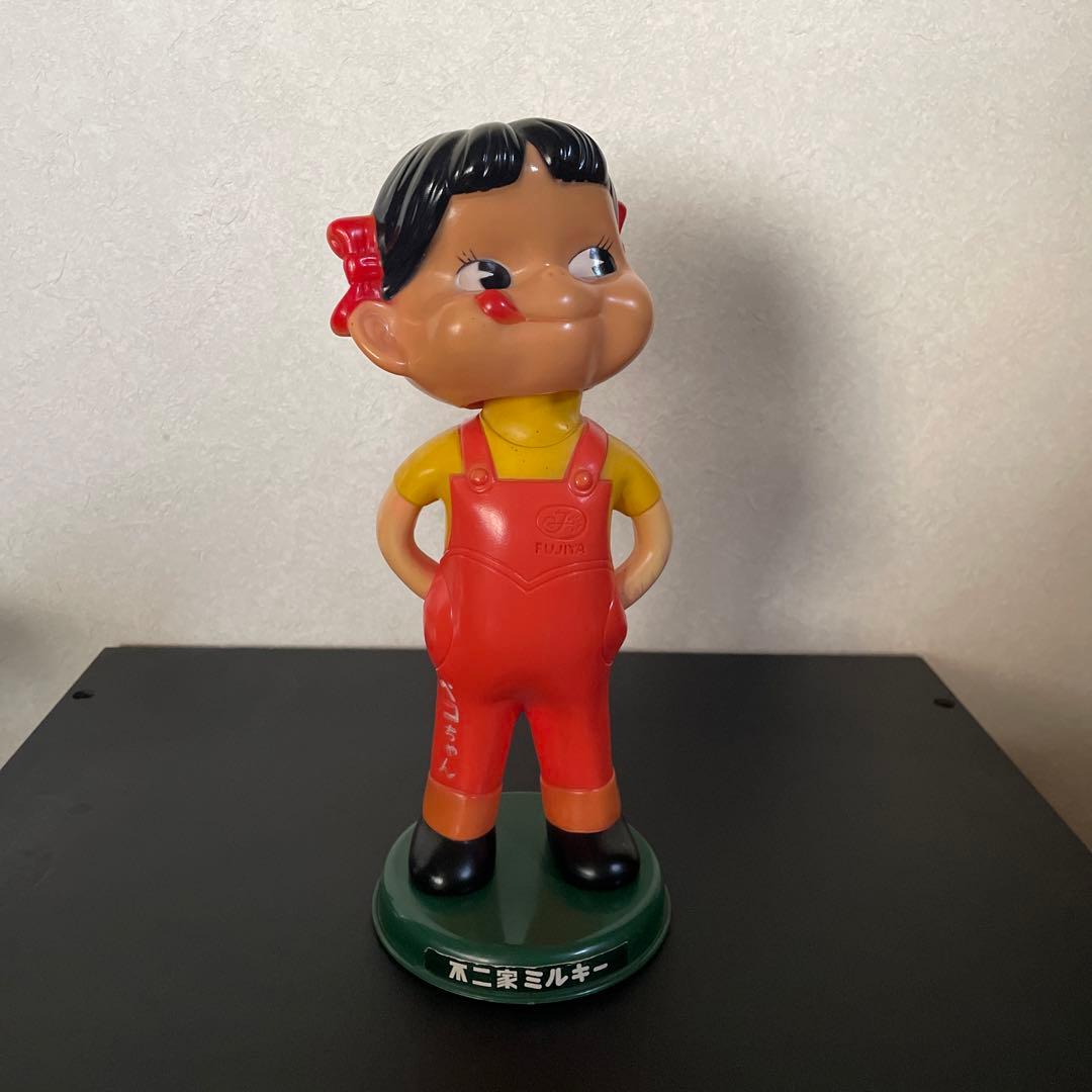 不二家 ペコちゃん 首振り人形 非売品 昭和 レトロ - メルカリ