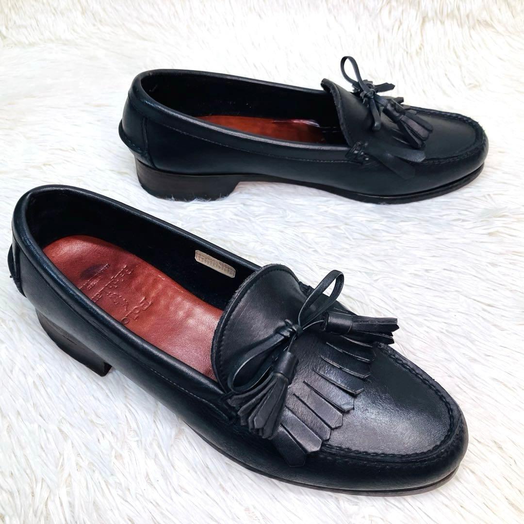 美品】ポロ・ラルフローレン26.5㌢キルトタッセルローファー スムース