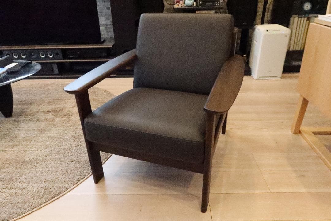 karimoku ソファ chitano オークタウン W13100 1人 美品 カリモク］【地域限定】1人掛ソファ オークタウンW13100な