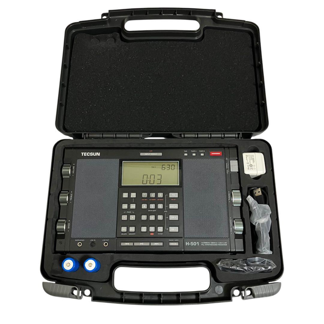 TECSUN テックサン 短波ラジオ ラジオ H-501 日本語説明書付き