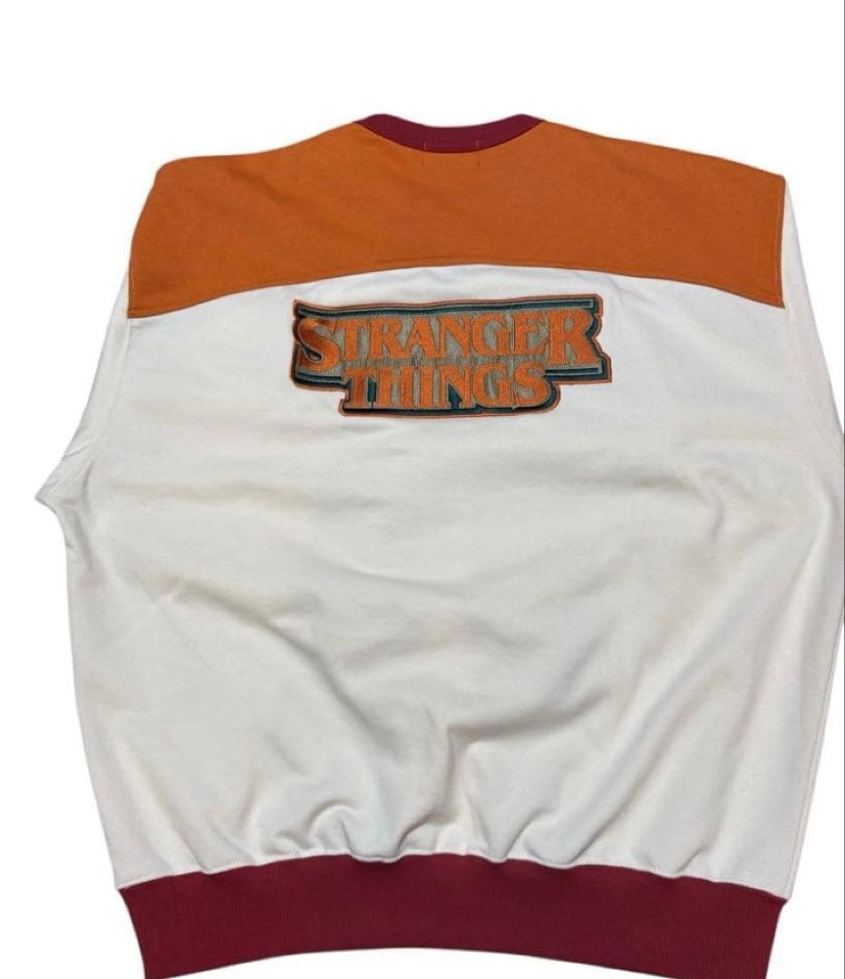◇新品◇【STRANGER THINGS】コラボ配色スウェット オレンジ M - メルカリ