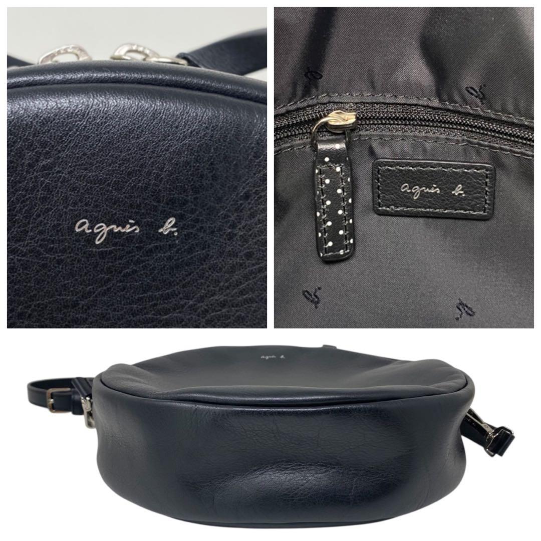 agnes b. marion 2wayサークルバッグ アニエスベー ブラック - メルカリ