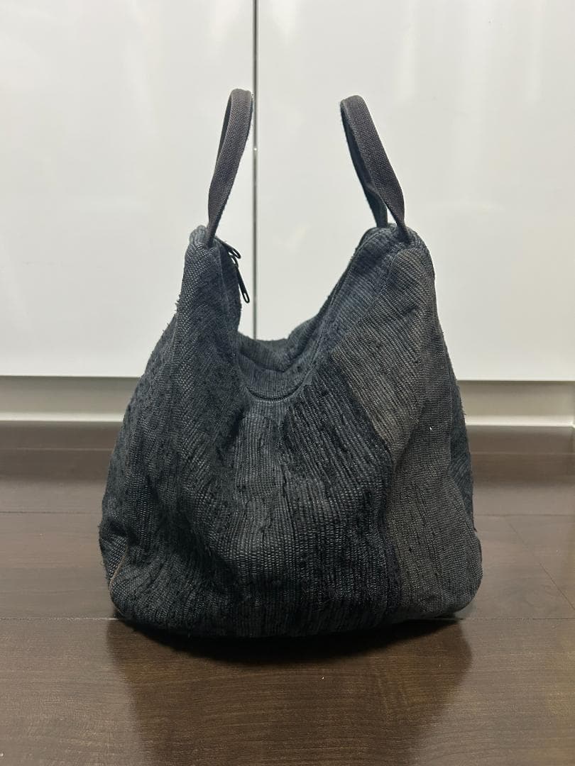ゆずりは★野崎弘子さんの裂き織りバック 美品】布工房杼 ひ 野崎弘子 裂き織りバッグ | 株式会社 エコラボ