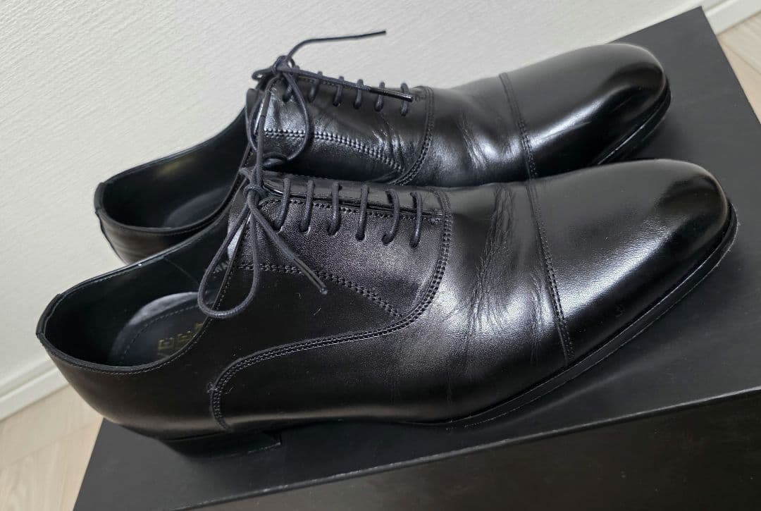 お値下げ中　LIVE LOVE LAUGH 黒革ドレスシューズ　25cm 2026年最新】リブラブラフ 靴の人気アイテム - メルカリ