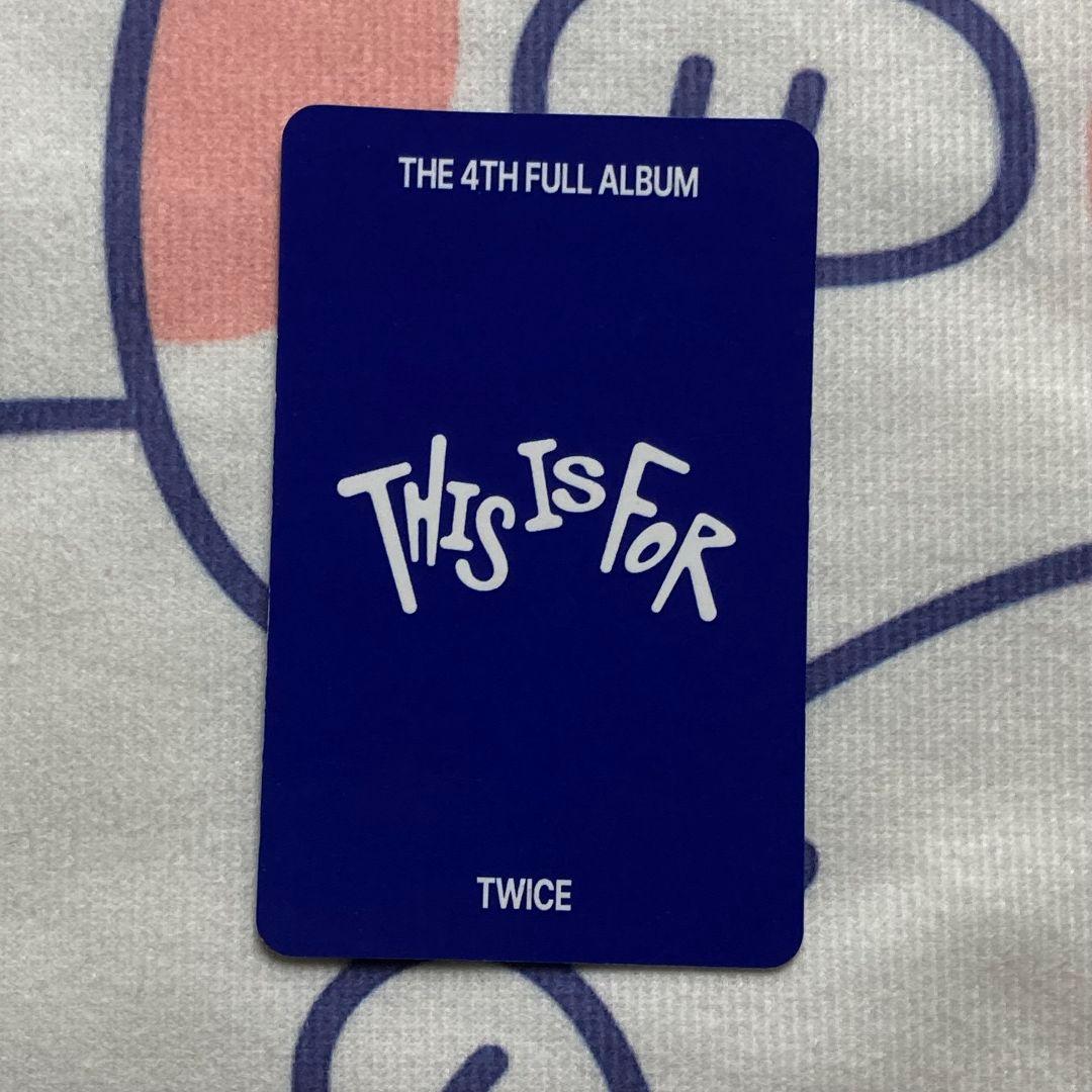 TWICE THIS IS FOR 人気歌謡 モモ 7/13 トレカ IS FOR THIS TWICE 人気歌謡