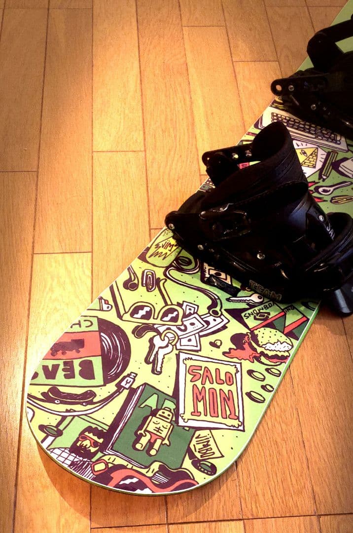 サロモンキッズ スノーボード 115cm ビンディング付き サロモンキッズ