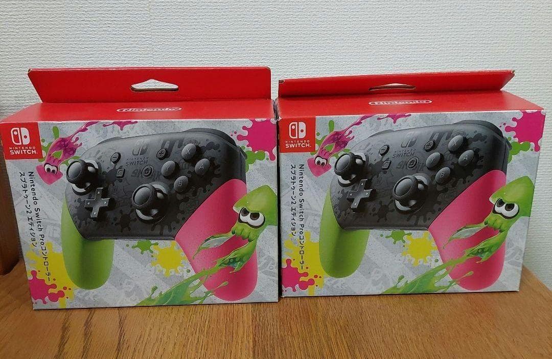 【２個セット】Proコントローラー スプラトゥーン2エディション #KH Nintendo Switch Proコントローラー スプラトゥーン2エディション