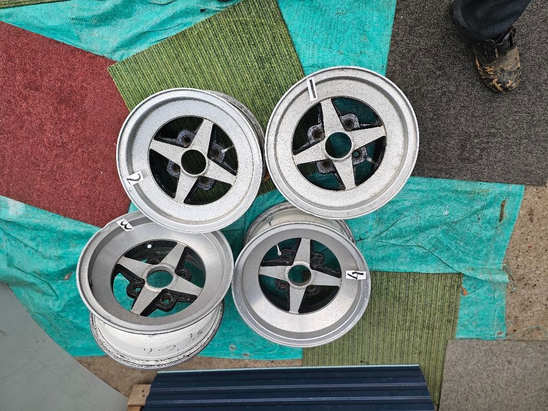 深リム WORK Equipホイール13インチ6.5j+12 7.5j+8