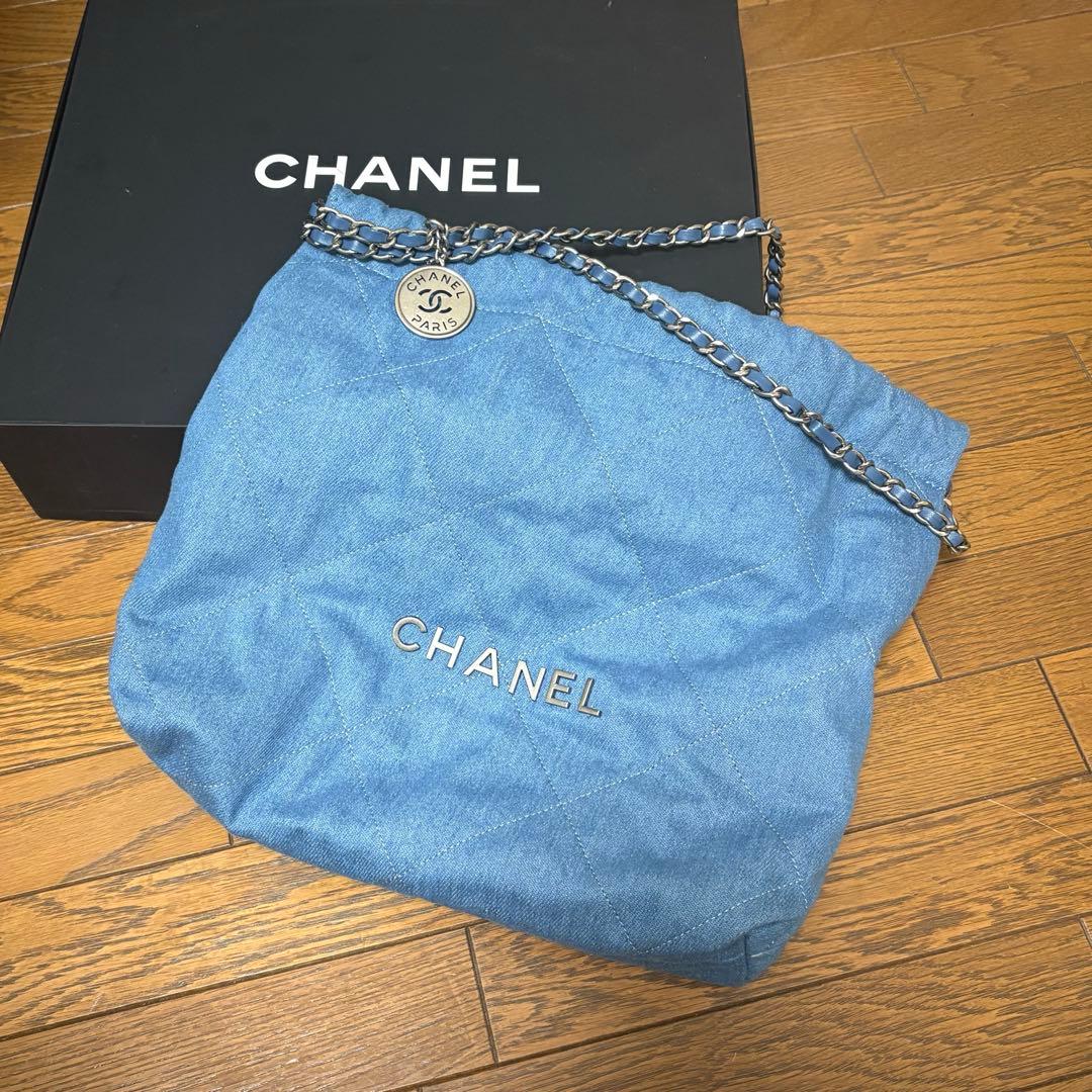 CHANEL22 シルバー金具 ノベルティバッグ - メルカリ
