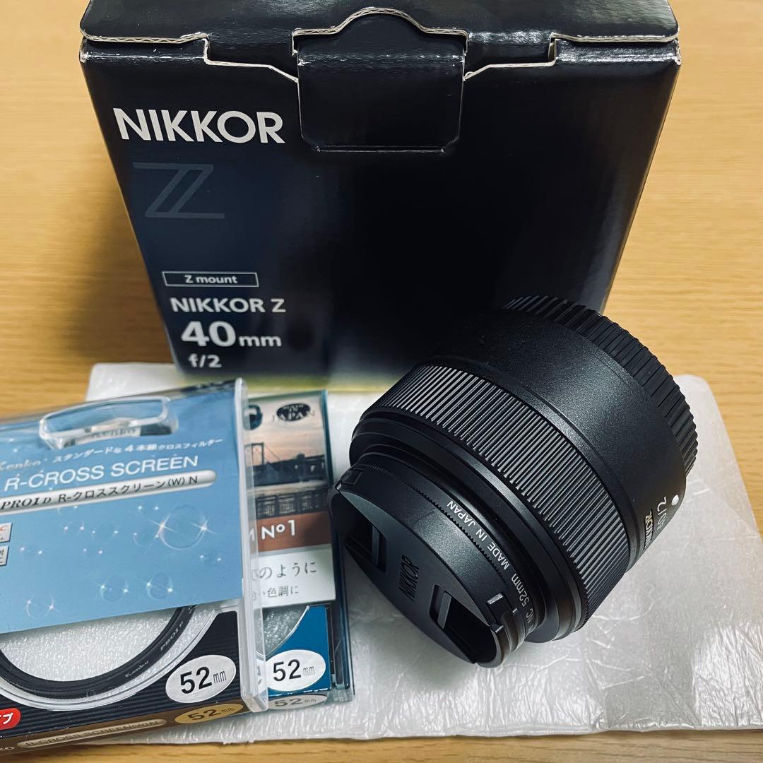 【美品】NIKKOR Z 40mm f/2 レンズ　NDフィルター付き カメラレンズ NIKKOR Z 40mm f/2 [ニコンZ /単焦点レンズ] Nikon
