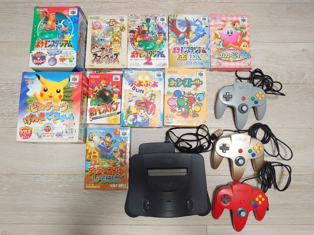 Nintendoニンテンドー64本体 コントローラーソフトセット 動作未確認