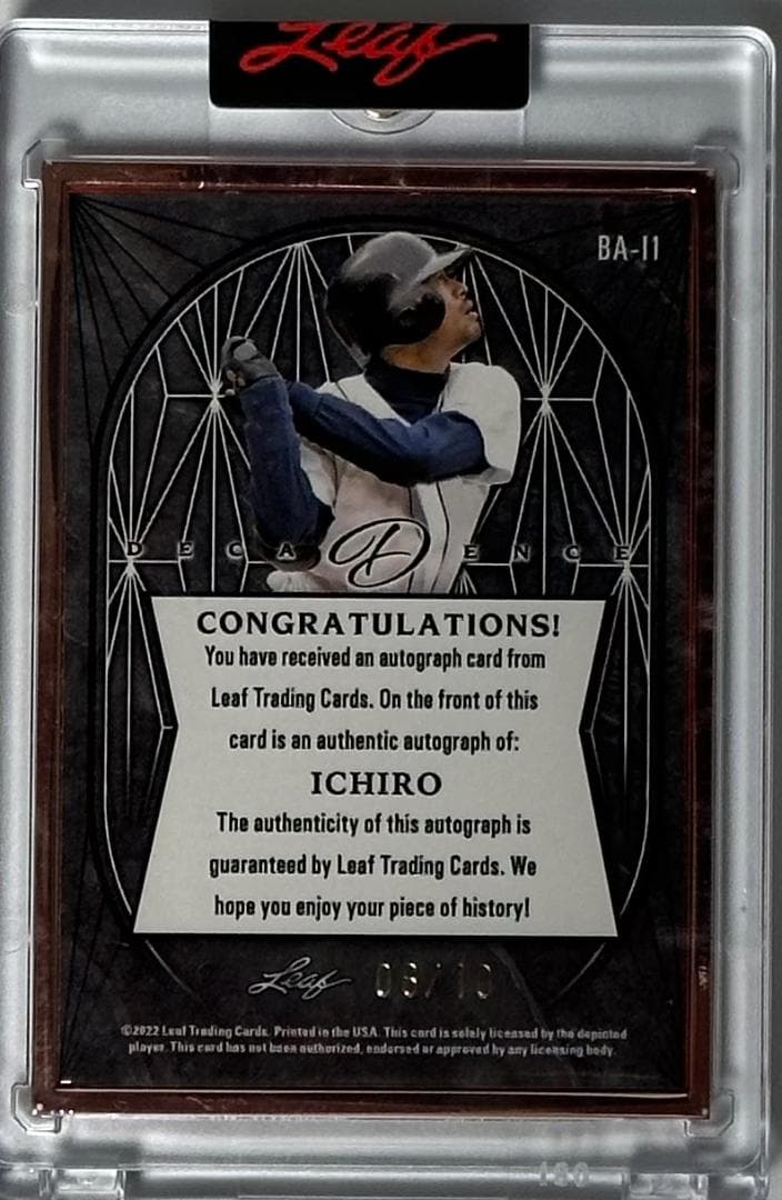 MLB☆イチロー 22 Leaf Bronze 10枚限定直筆サインカード