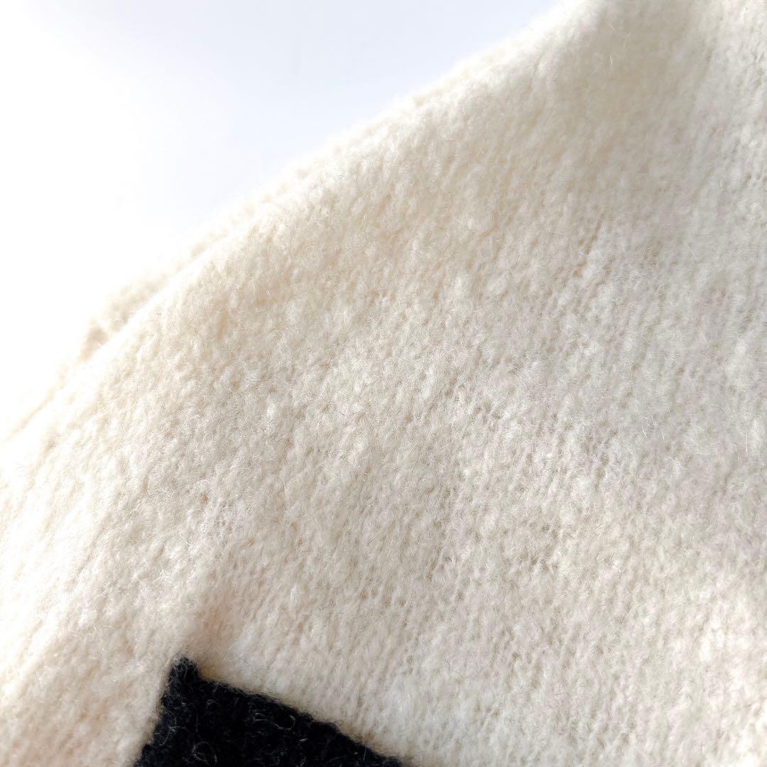 美品⁑ドゥーズィエムクラス ウールカシミヤバイカラーニット