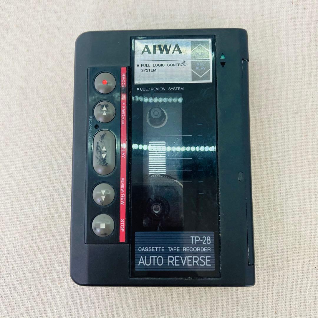 当時物/ AIWA アイワ TP-28 カセットテープレコーダー オートリバース