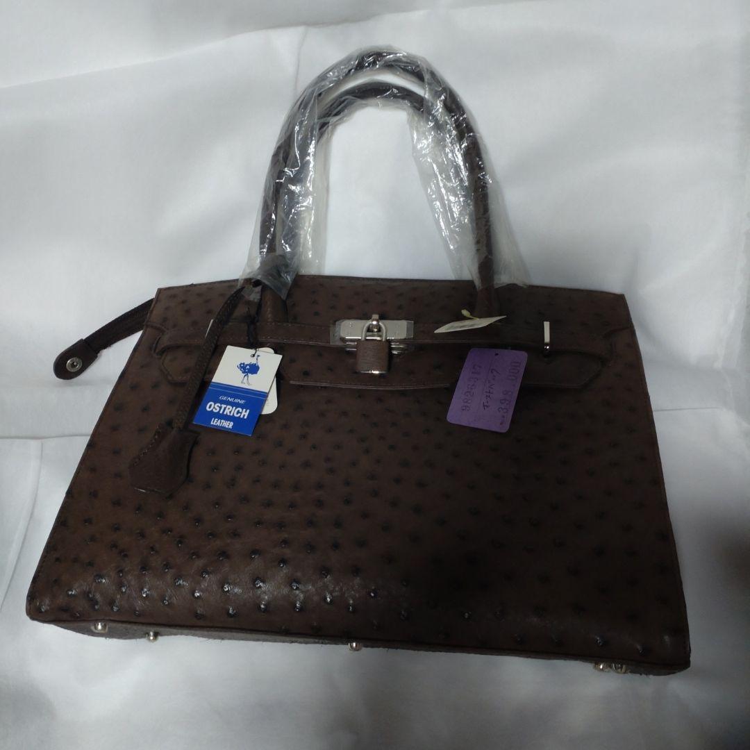 オーストリッチ　ハンドバック MGSABLE オーストリッチ ハンドバッグ レディース 駝鳥 ダチョウ 本物