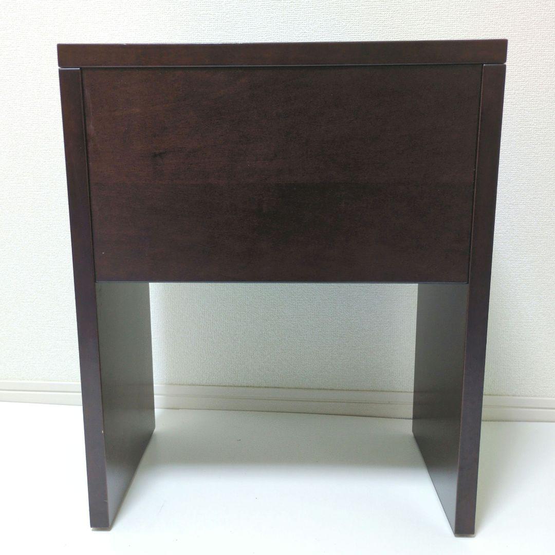 送料込み・良品】アルフレックス PORTOベッドサイドテーブル ダーク